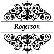 Monogram Address Stamp Style 27