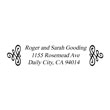 We offer unique address stamps customized with your name and address. Choose ink color. Fast Shipping